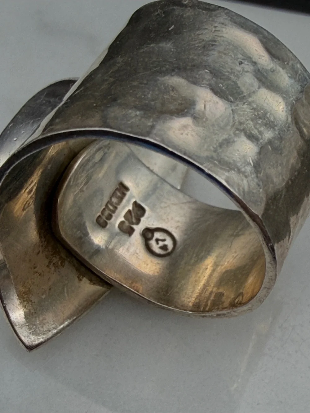Vintage Plateria Los Ballesteros 925 Mexico Ring Size 6.25 eagle Assay #S76